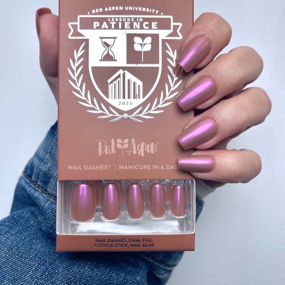 Red Aspen Pink Press-On Nails
